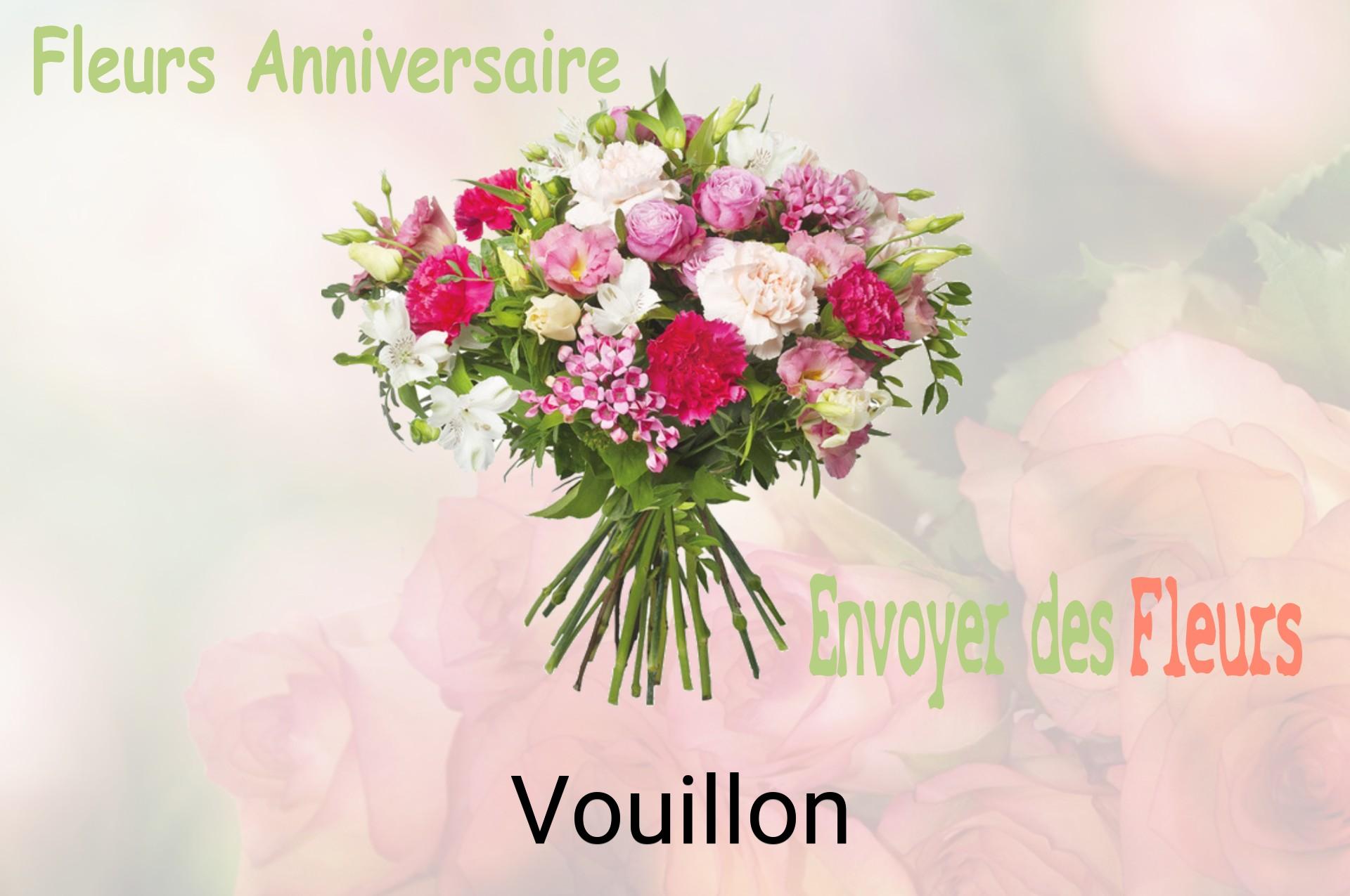 Bouquet de fleurs d’anniversaire livré à Vouillon